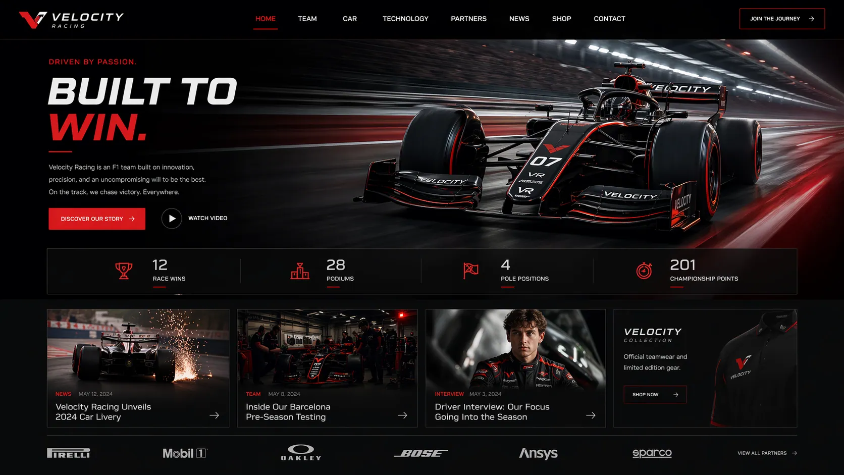 Front end website