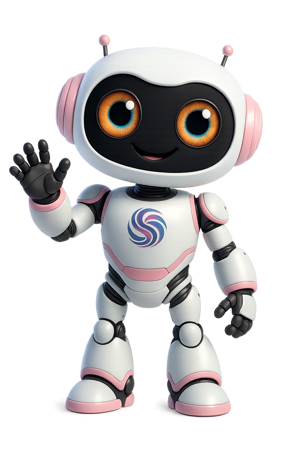 SpinFlow AI Robot Mascot