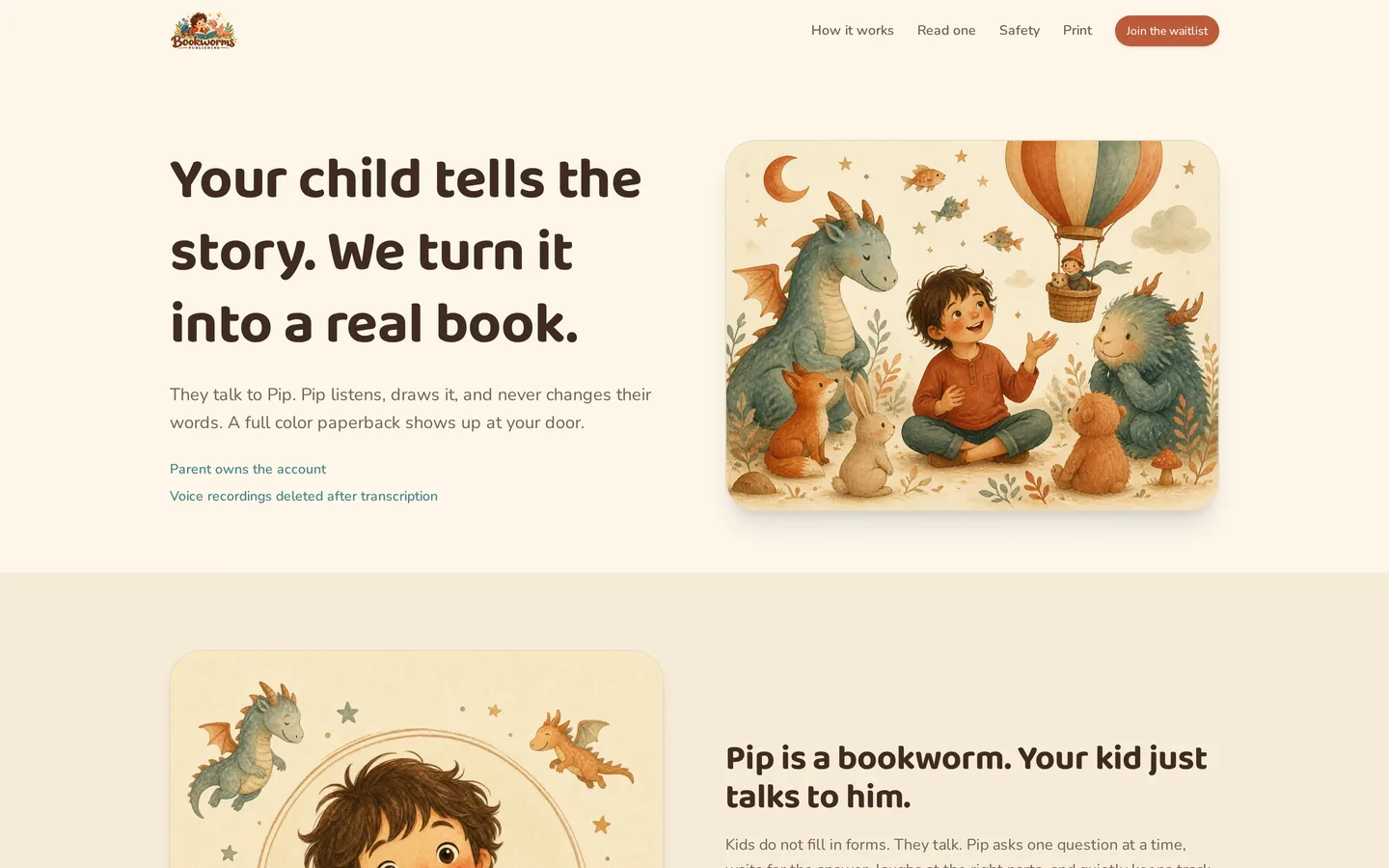 Bookworms Publishing website homepage on a laptop